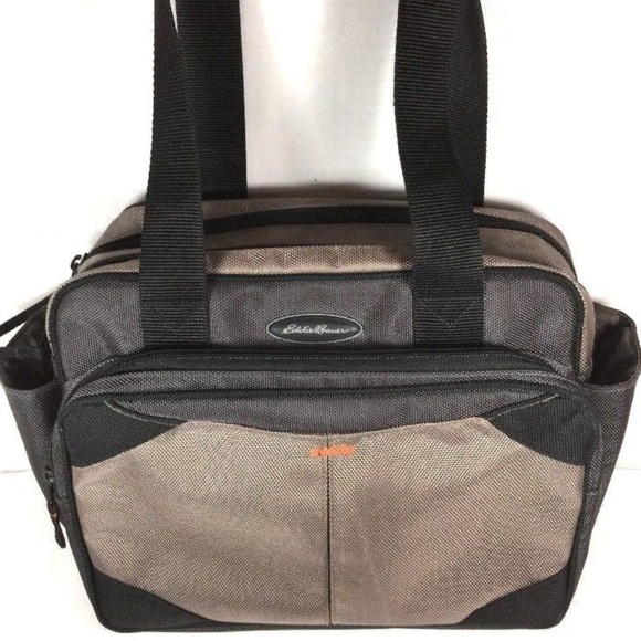 Eddie Bauer Taupe with Black Trim Travel Carry On - Picture 1 of 8